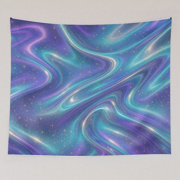 Item preview, Cosmic swirl texture in teal and violet tones designed and sold by SassyArtistry.