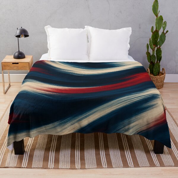 Item preview, Red, navy and cream swirling paint texture designed and sold by SassyArtistry.