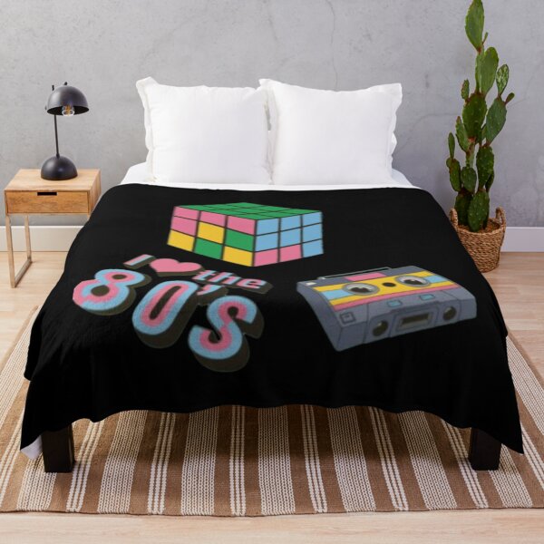 Item preview, Retro 80s Vibes – Rubik’s Cube and Cassette Tape Design designed and sold by szydelkowanika.