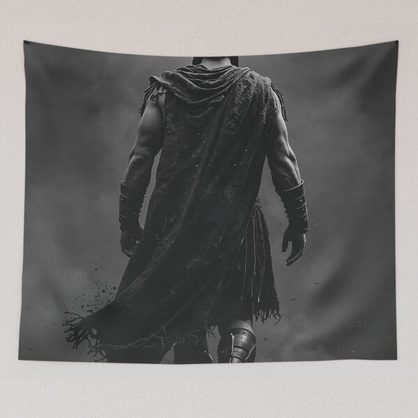 Item preview, Cinematic Black and White Spartan Warrior Artwork designed and sold by ShadeScapeArt.