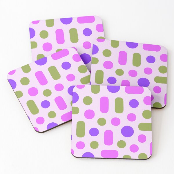 Item preview, Pink, olive green, and purple capsule dot pattern designed and sold by SassyArtistry.