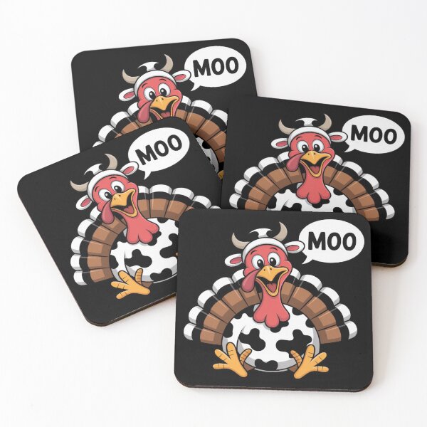 Item preview, Turkey Moo Funny Thanksgiving designed and sold by Dabbing Turtle Designs.