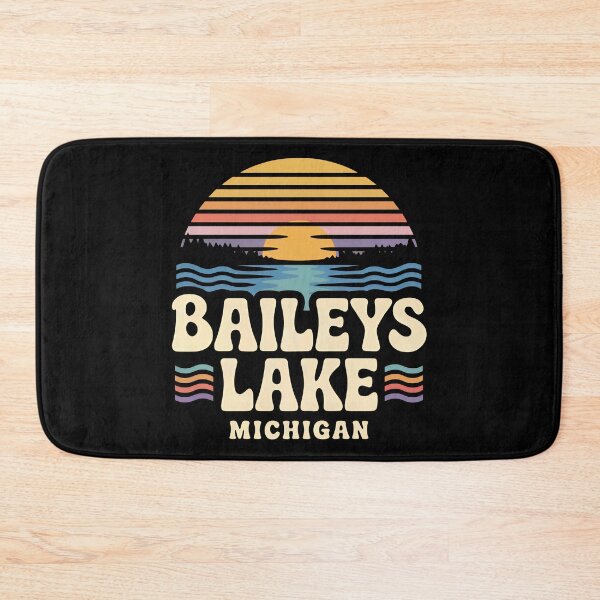 Item preview, Baileys Lake, Michigan Retro Sunset designed and sold by TheOldMittenIllustrated.