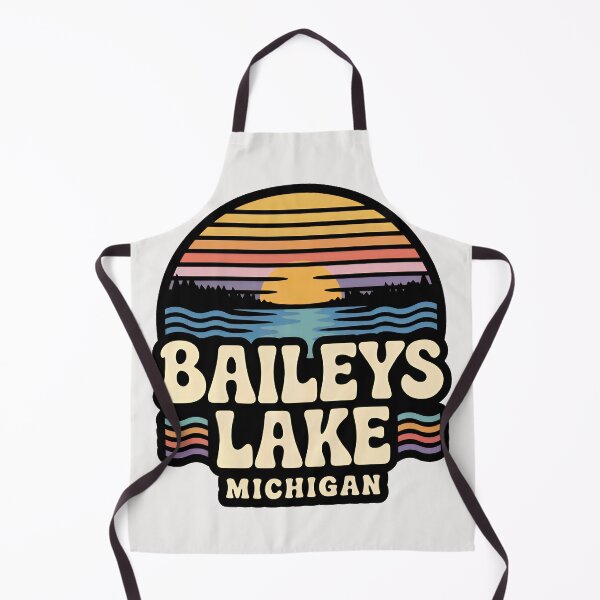 Item preview, Baileys Lake, Michigan Retro Sunset designed and sold by TheOldMittenIllustrated.