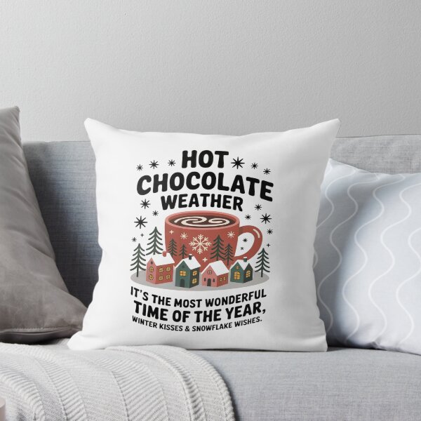 Item preview, Hot Chocolate Weather – Bold Black Text designed and sold by SoftStyleStudio ⭐⭐⭐.
