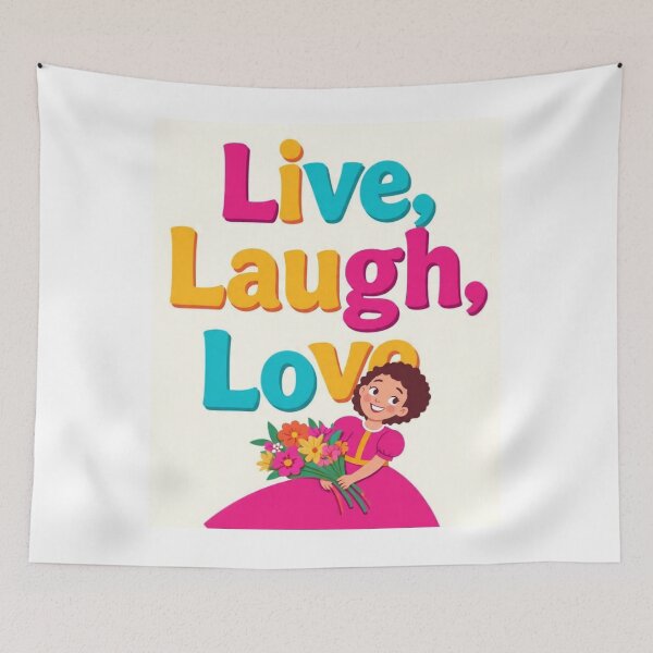 Item preview, Live, Laugh, Love – Bright & Joyful Inspirational Design designed and sold by GogoVibes.
