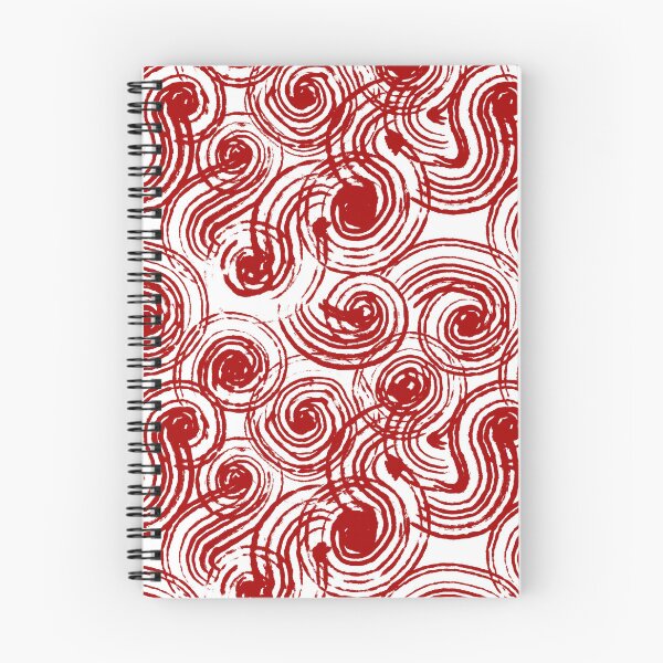 Item preview, Red and White Rolling Waves - Swirls - Spirals designed and sold by LAEC-Shop.