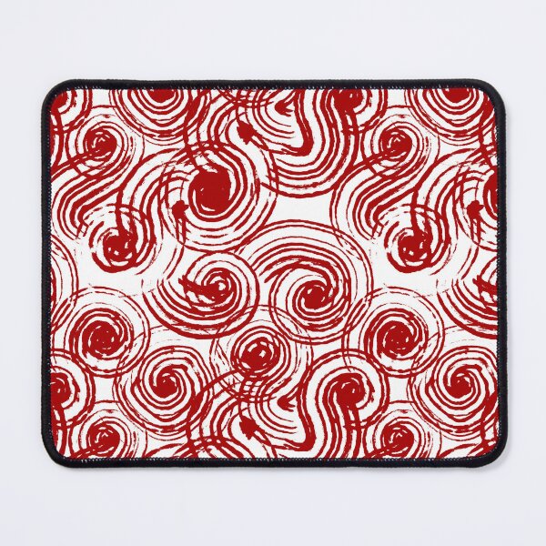 Item preview, Red and White Rolling Waves - Swirls - Spirals designed and sold by LAEC-Shop.