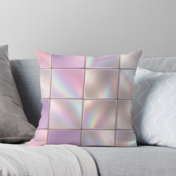 Item preview, Pastel iridescent square tiles in soft grid layout designed and sold by SassyArtistry.