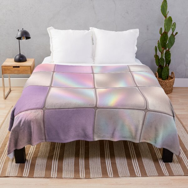 Item preview, Pastel iridescent square tiles in soft grid layout designed and sold by SassyArtistry.