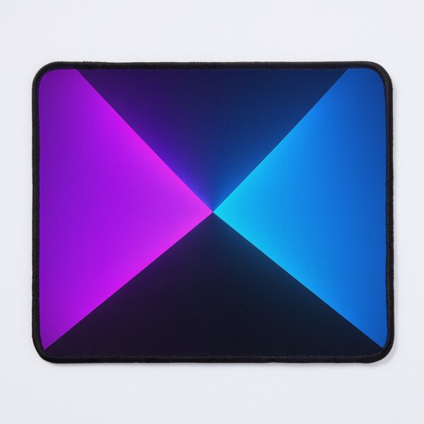 Item preview, Neon blue and purple triangle spotlight on black designed and sold by SassyArtistry.