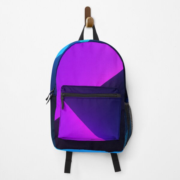 Item preview, Neon blue and purple triangle spotlight on black designed and sold by SassyArtistry.