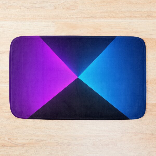 Item preview, Neon blue and purple triangle spotlight on black designed and sold by SassyArtistry.