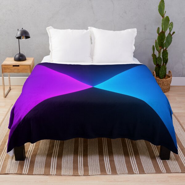 Item preview, Neon blue and purple triangle spotlight on black designed and sold by SassyArtistry.