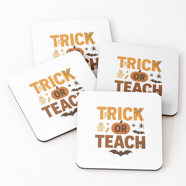 Item preview, Trick or Teach | Funny Halloween Teacher Shirt | Spooky Cute Ghost & Pumpkin Design designed and sold by DailyDrivesct.