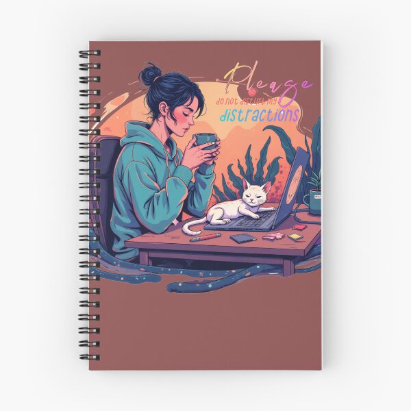 Item preview, WFH Cat Chaos – Please Do Not Disturb My Distractions designed and sold by Grin-and-Gear.