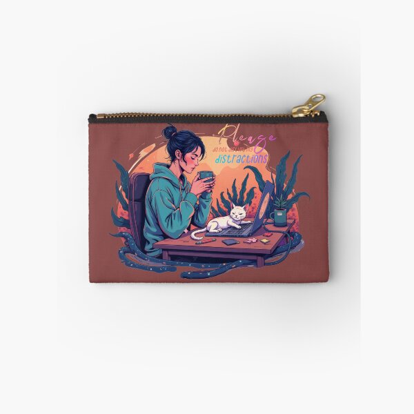 Item preview, WFH Cat Chaos – Please Do Not Disturb My Distractions designed and sold by Grin-and-Gear.