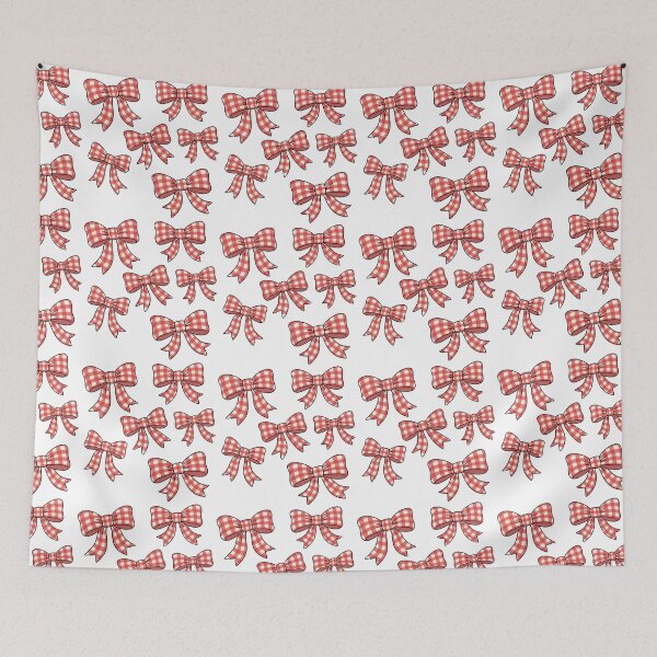 Item preview, Cartoon Gingham Bows designed and sold by The Painted Topaz.