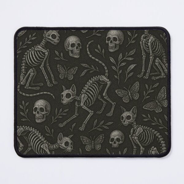 Item preview, Here Kitty Kitty – Gothic Skeleton Cat All-Over Print designed and sold by getpressedshirt.