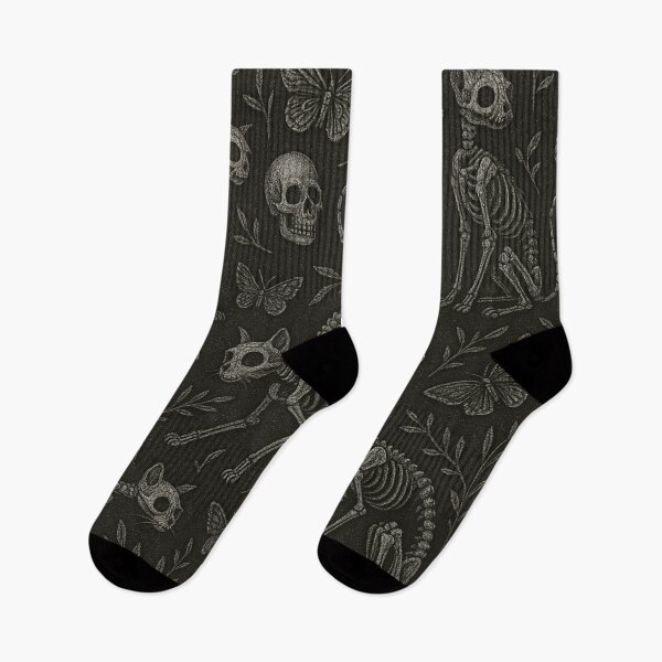 Item preview, Here Kitty Kitty – Gothic Skeleton Cat All-Over Print designed and sold by getpressedshirt.