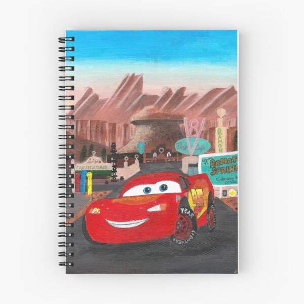 Item preview, Cars: Lightning Mcqueen in Radiator Springs - Acrylic Painting on Canvas by Elli YeLin designed and sold by ElliPhotoandDesign.