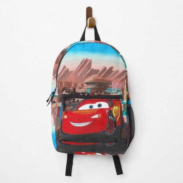 Item preview, Cars: Lightning Mcqueen in Radiator Springs - Acrylic Painting on Canvas by Elli YeLin designed and sold by ElliPhotoandDesign.