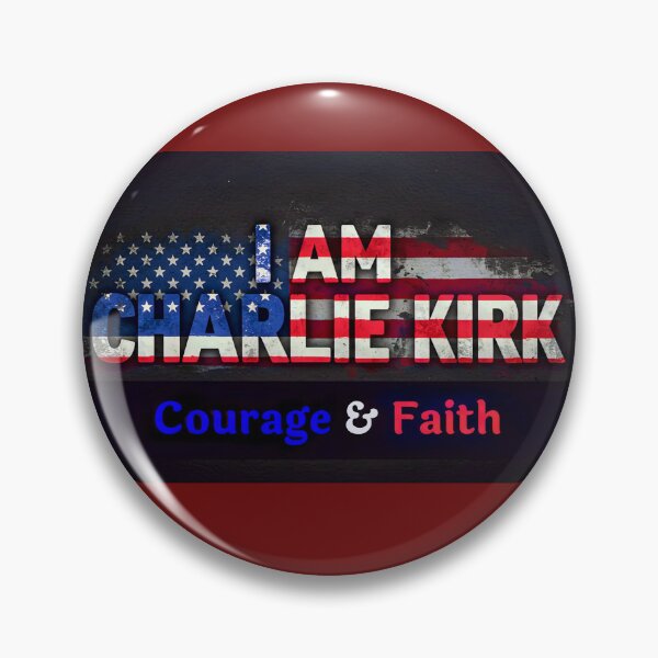 Item preview, I AM CHARLIE KIRK: Courage & Faith (Bold Design) designed and sold by PatriotPrint.