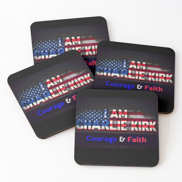 Item preview, I AM CHARLIE KIRK: Courage & Faith (Bold Design) designed and sold by PatriotPrint.