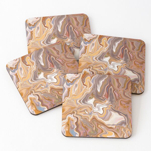 Item preview, Liquid Brown Dream: Abstract Flow by Simurg designed and sold by Phoenix Art Studio.