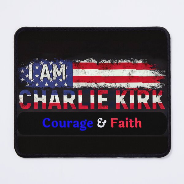 Item preview, I AM CHARLIE KIRK: Courage & Faith designed and sold by PatriotPrint.
