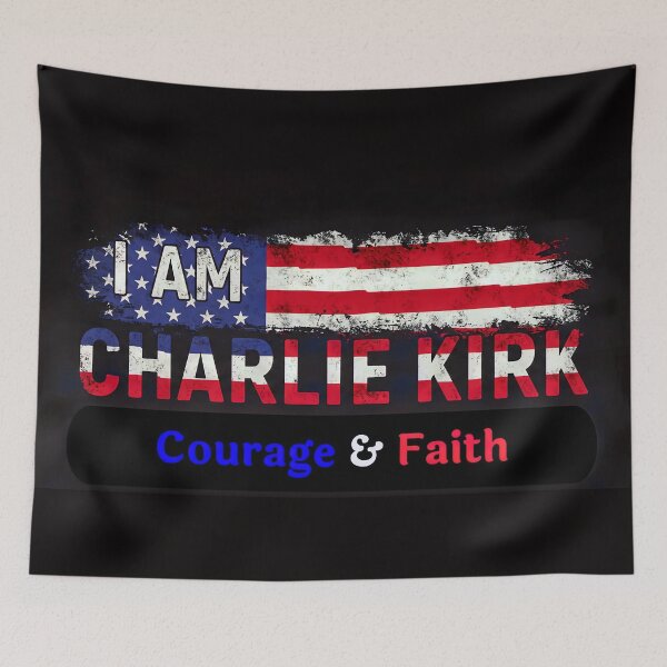 Item preview, I AM CHARLIE KIRK: Courage & Faith designed and sold by PatriotPrint.
