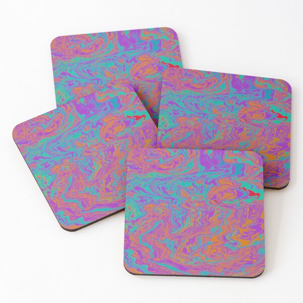 Item preview, Vibrant Liquid Flow: Abstract Colorful Warm Art by Simurg designed and sold by Phoenix Art Studio.