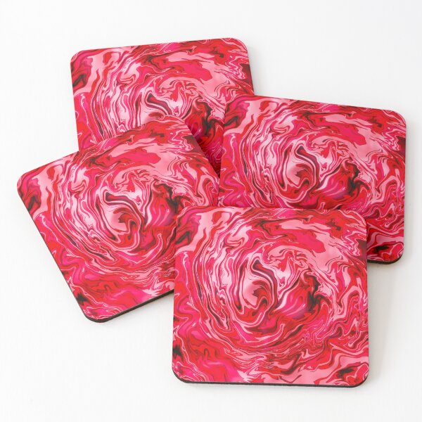 Item preview, Crimson Flow: Abstract Red Liquid Art by Simurg designed and sold by Phoenix Art Studio.