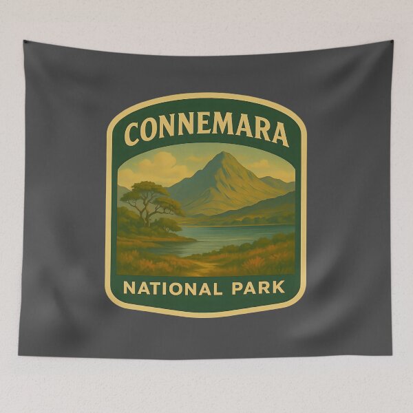 Item preview, Vintage Ireland Landscape Art Print: Connemara designed and sold by PinUpPizzazz.