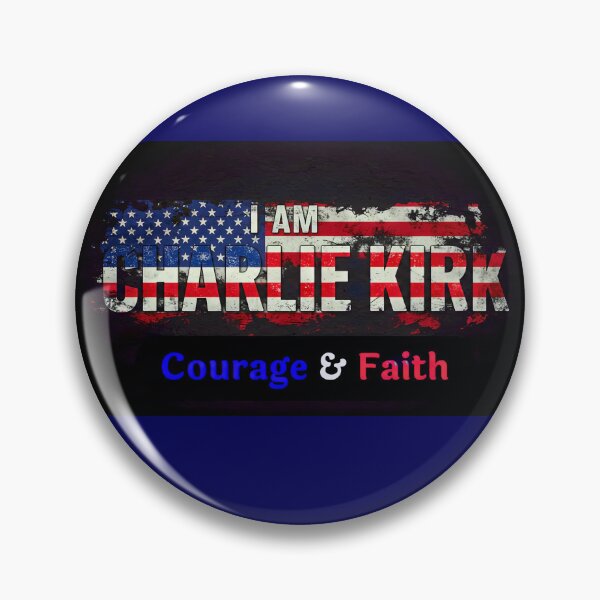 Item preview, I AM CHARLIE KIRK: Courage & Faith' Design (Sleek Design) designed and sold by PatriotPrint.