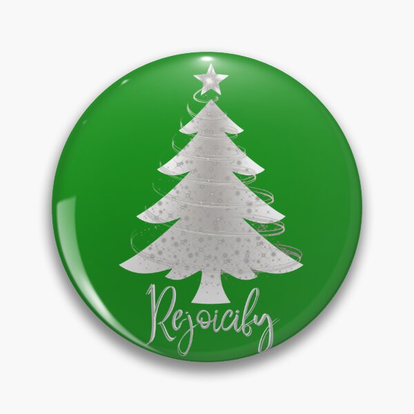 Item preview, Wicked Elphaba Glinda Christmas Holiday Silver Tree REJOICIFY designed and sold by YBRDesigns.