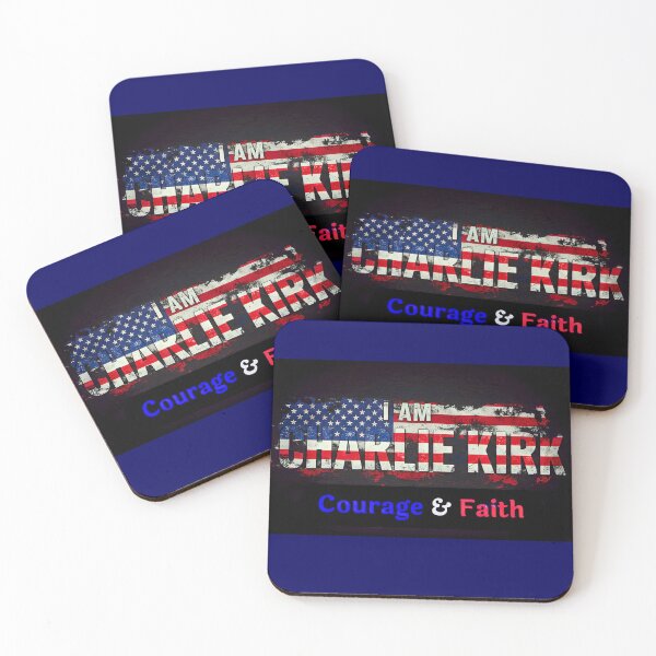 Item preview, I AM CHARLIE KIRK: Courage & Faith' Design (Sleek Design) designed and sold by PatriotPrint.