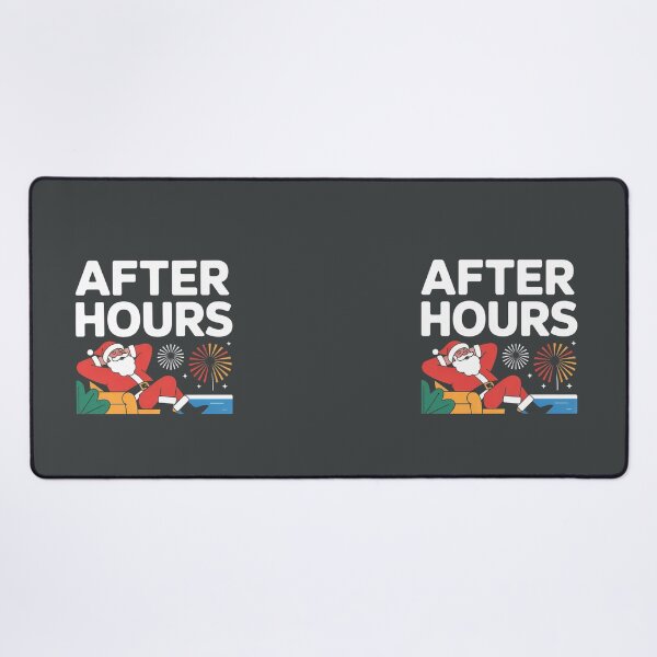 Item preview, After Hours – Santa’s Chill Time Holiday Design designed and sold by HolisticFurArt.