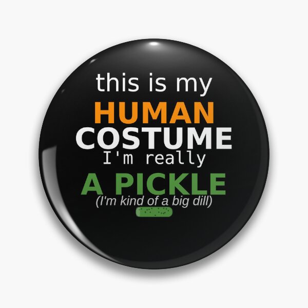 Item preview, This Is My Human Costume I’m Really a Pickle Funny Halloween T-Shirt designed and sold by DailyDrivesct.
