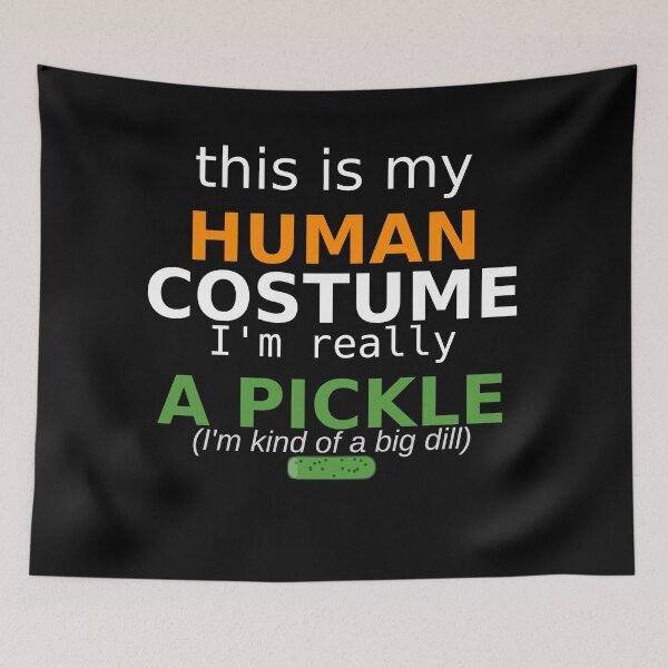 Item preview, This Is My Human Costume I’m Really a Pickle Funny Halloween T-Shirt designed and sold by DailyDrivesct.