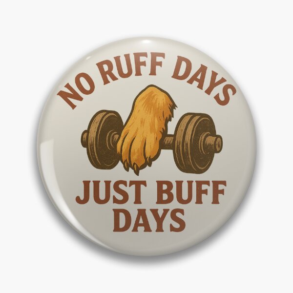 Item preview, No Ruff Days — Just Buff Days | Funny Dog Gym Retro T-Shirt designed and sold by AdelStore.