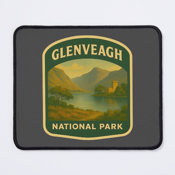 Item preview, Vintage Ireland Landscape Art Print: Glenveagh designed and sold by PinUpPizzazz.