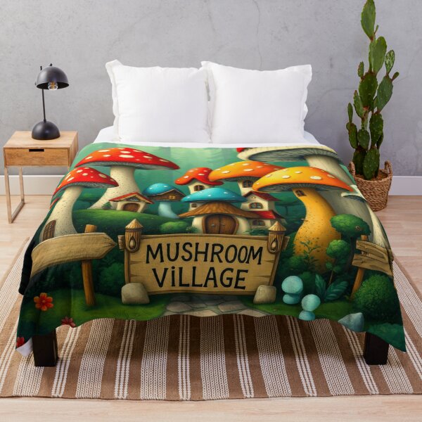 Item preview, Giant Mushroom Village designed and sold by CTM ArtStudio.