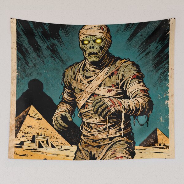Item preview, Mummy Monster Retro Poster designed and sold by OniricaDesign.