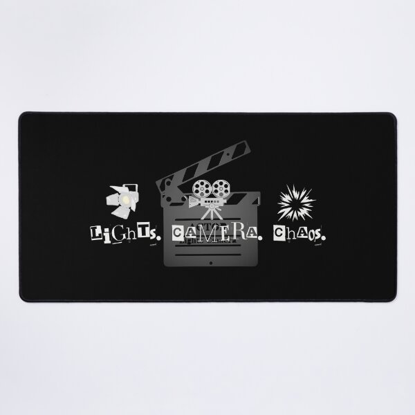 Item preview, Lights, Camera, Chaos – White Movie Icon Design designed and sold by ShadeScapeArt.