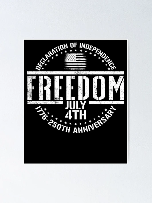 1776 2026 250th Anniversary Declaration of Independence Gear