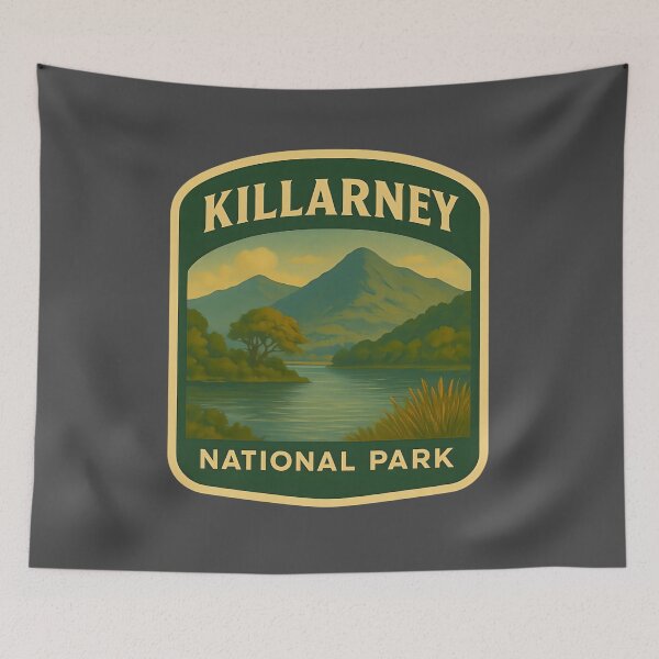 Item preview, Vintage Ireland Landscape Art Print: Killarney designed and sold by PinUpPizzazz.