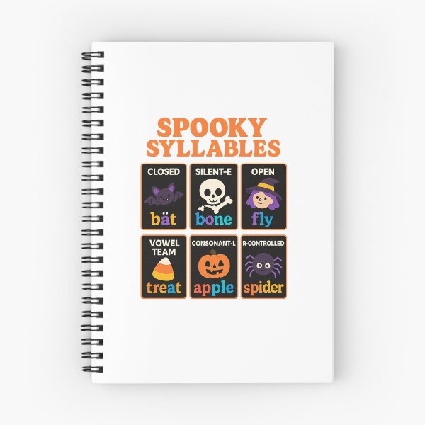 Item preview, Spooky Syllables – Halloween Phonics Learning Shirt for Kids & Teachers designed and sold by DailyDrivesct.