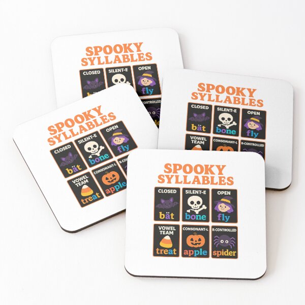 Item preview, Spooky Syllables – Halloween Phonics Learning Shirt for Kids & Teachers designed and sold by DailyDrivesct.
