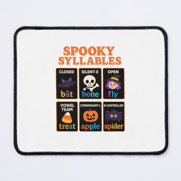 Item preview, Spooky Syllables – Halloween Phonics Learning Shirt for Kids & Teachers designed and sold by DailyDrivesct.
